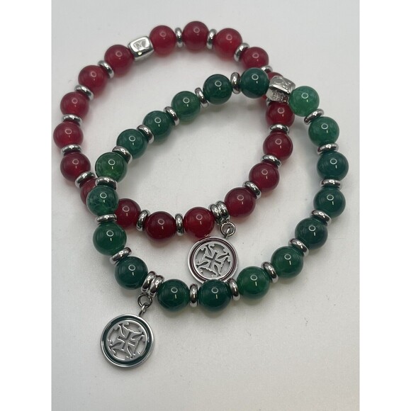 Rustic Cuff Christmas Holiday Edition 3 Piece Bracelet Set New - Picture 5 of 7